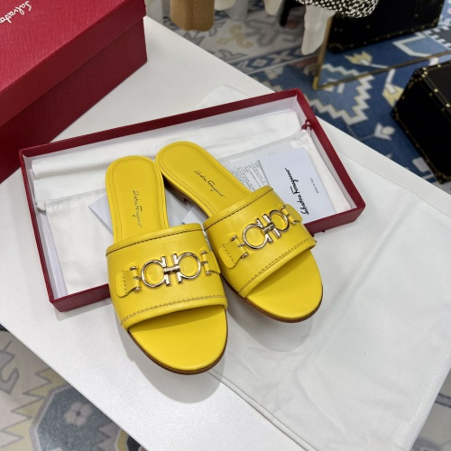 Replica Ferragamo Salvatore FS Slippers For Women #968865 $88.00 USD for Wholesale