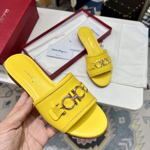 Replica Ferragamo Salvatore FS Slippers For Women #968865 $88.00 USD for Wholesale