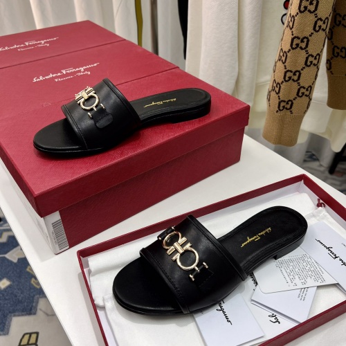 Replica Salvatore Ferragamo Slippers For Women #968866 $88.00 USD for Wholesale