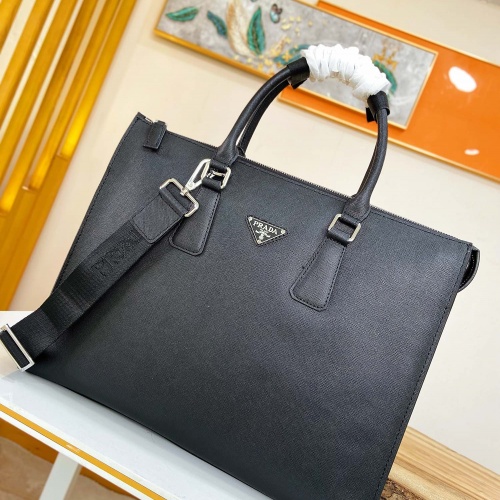 Replica Prada AAA Man Handbags #968901 $102.00 USD for Wholesale