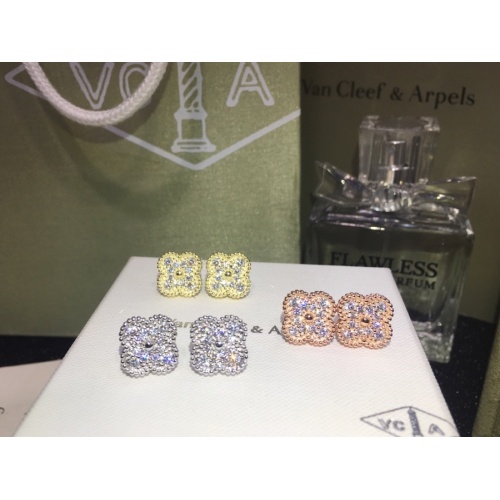Replica Van Cleef & Arpels Earrings For Women #969015 $27.00 USD for Wholesale
