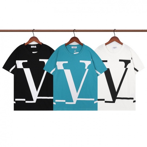 Replica Valentino T-Shirts Short Sleeved For Unisex #969229 $27.00 USD for Wholesale