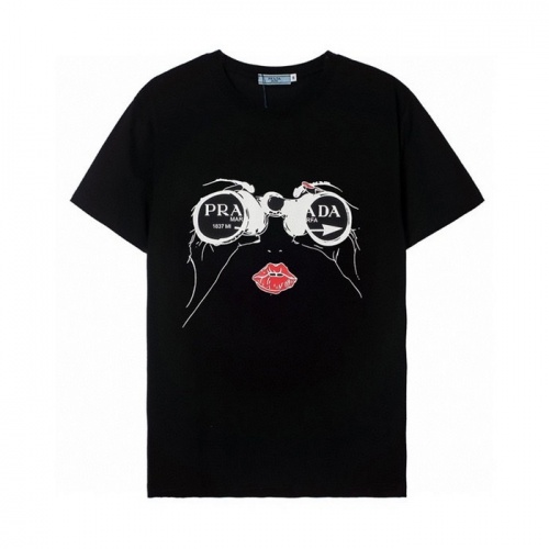 Prada T-Shirts Short Sleeved For Unisex #969231 $25.00 USD, Wholesale Replica Prada T-Shirts
