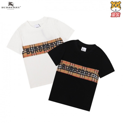 Replica Burberry Kids T-Shirts Short Sleeved For Kids #969335 $25.00 USD for Wholesale