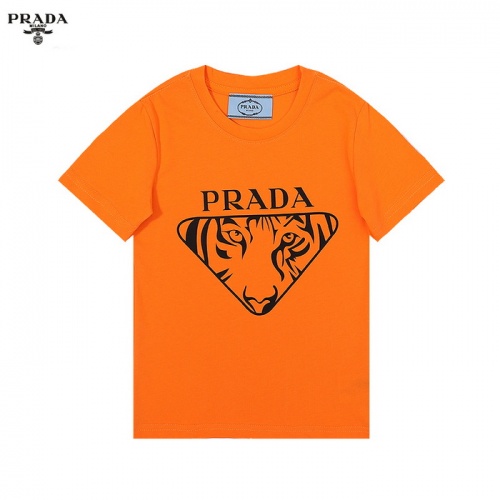 Prada Kids T-Shirts Short Sleeved For Kids #969350