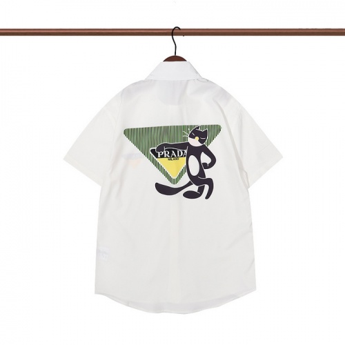 Replica Prada Shirts Short Sleeved For Men #969404 $29.00 USD for Wholesale