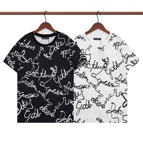 Replica Dolce & Gabbana D&G T-Shirts Short Sleeved For Men #969593 $24.00 USD for Wholesale