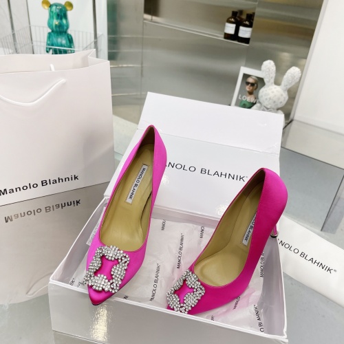 Replica Manolo Blahnik High-Heeled Shoes For Women #969768 $85.00 USD for Wholesale
