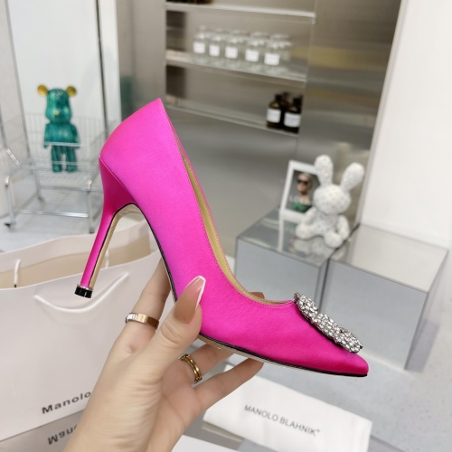 Replica Manolo Blahnik High-Heeled Shoes For Women #969768 $85.00 USD for Wholesale