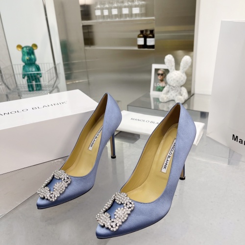 Manolo Blahnik High-Heeled Shoes For Women #969774 $92.00 USD, Wholesale Replica Manolo Blahnik High-Heeled Shoes