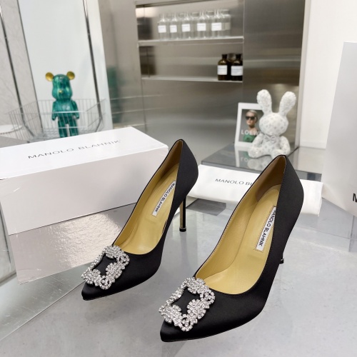 Manolo Blahnik High-Heeled Shoes For Women #969775 $92.00 USD, Wholesale Replica Manolo Blahnik High-Heeled Shoes