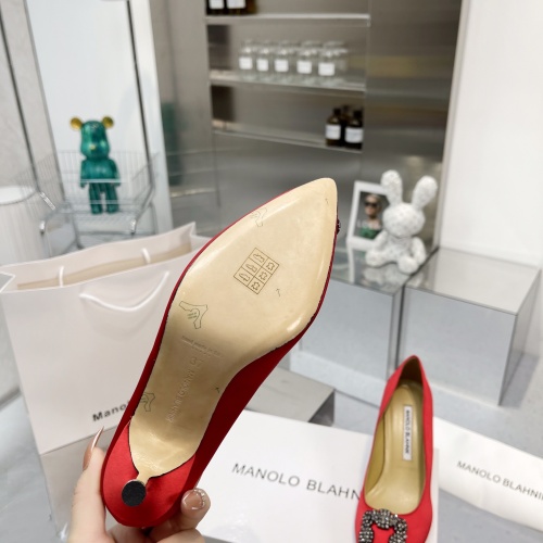 Replica Manolo Blahnik High-Heeled Shoes For Women #969776 $92.00 USD for Wholesale