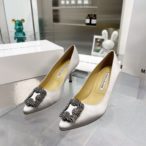 Manolo Blahnik High-Heeled Shoes For Women #969782 $92.00 USD, Wholesale Replica Manolo Blahnik High-Heeled Shoes