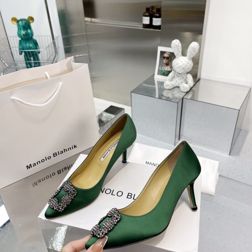 Replica Manolo Blahnik High-Heeled Shoes For Women #969783 $92.00 USD for Wholesale