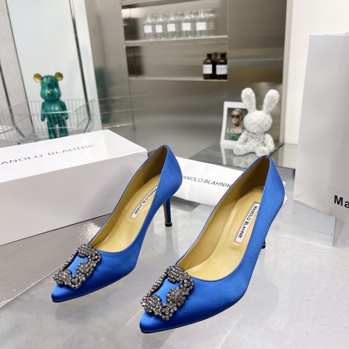 Manolo Blahnik High-Heeled Shoes For Women #969784 $92.00 USD, Wholesale Replica Manolo Blahnik High-Heeled Shoes