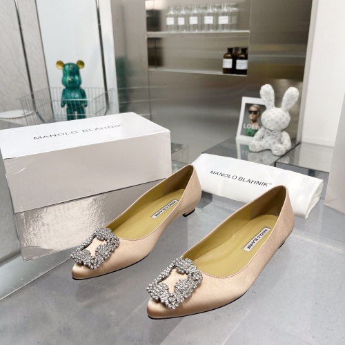 Manolo Blahnik Flat Shoes For Women #969790 $85.00 USD, Wholesale Replica Manolo Blahnik Flat Shoes