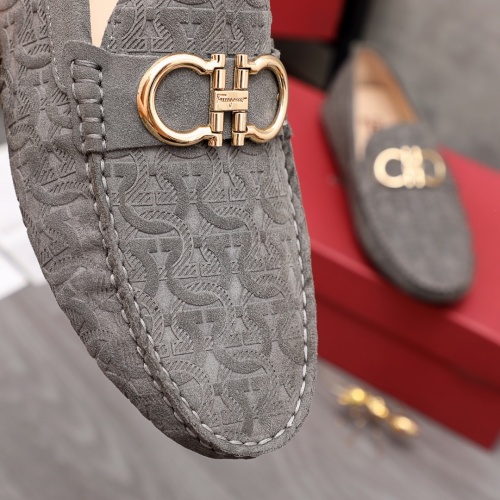Replica Salvatore Ferragamo Leather Shoes For Men #969900 $68.00 USD for Wholesale