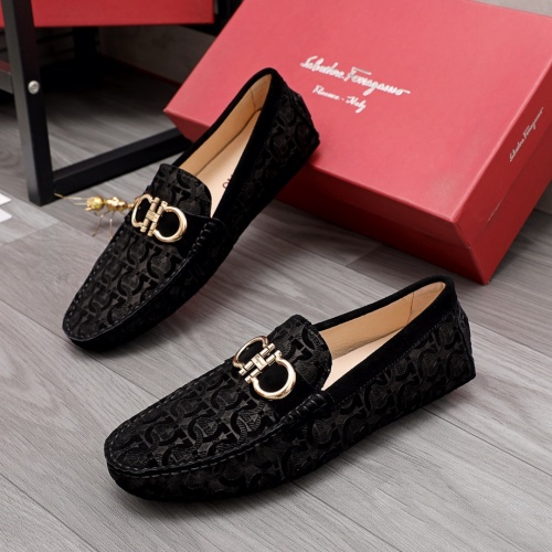 Ferragamo Salvatore FS Leather Shoes For Men #969902