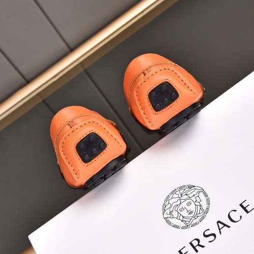 Replica Versace Leather Shoes For Men #970124 $76.00 USD for Wholesale