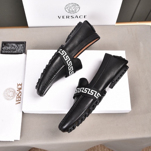 Replica Versace Leather Shoes For Men #970134 $76.00 USD for Wholesale