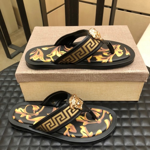 Replica Versace Slippers For Men #970300 $48.00 USD for Wholesale