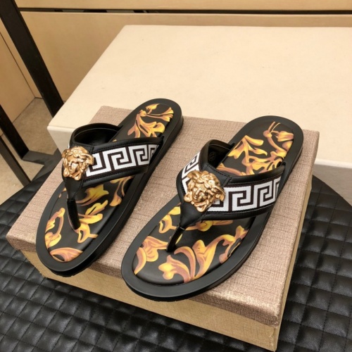 Replica Versace Slippers For Men #970301 $48.00 USD for Wholesale