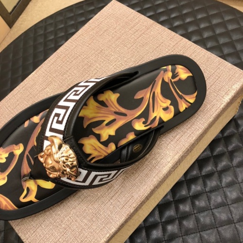 Replica Versace Slippers For Men #970301 $48.00 USD for Wholesale