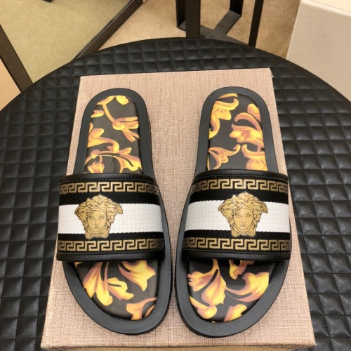 Versace Slippers For Men #970303 $48.00 USD, Wholesale Replica Versace Slippers