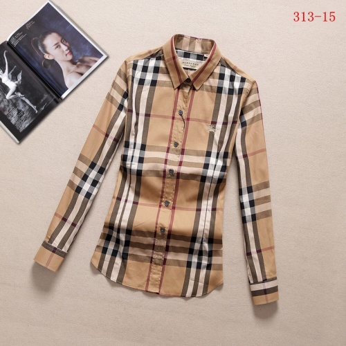 Burberry Shirts Long Sleeved For Women #970416