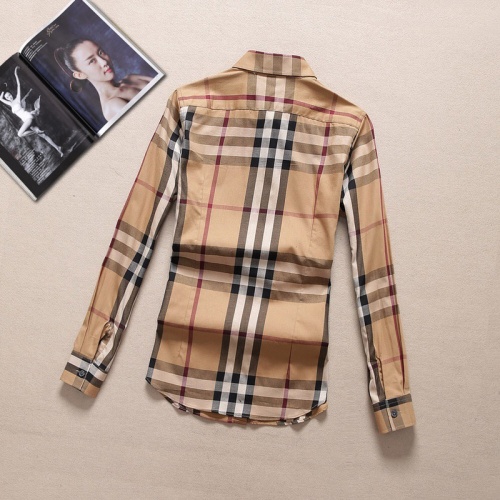 Replica Burberry Shirts Long Sleeved For Women #970416 $41.00 USD for Wholesale