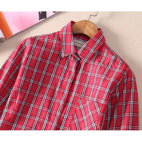 Replica Burberry Shirts Long Sleeved For Women #970436 $41.00 USD for Wholesale