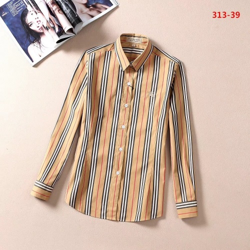 Burberry Shirts Long Sleeved For Women #970439 $41.00 USD, Wholesale Replica Burberry Shirts