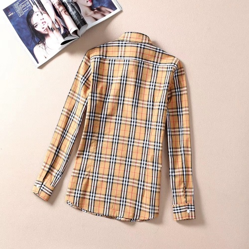 Replica Burberry Shirts Long Sleeved For Women #970440 $41.00 USD for Wholesale