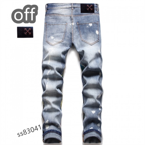 Replica Off-White Jeans For Men #970489 $48.00 USD for Wholesale