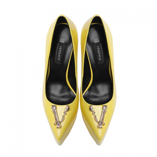 Replica Versace High-Heeled Shoes For Women #970576 $125.00 USD for Wholesale