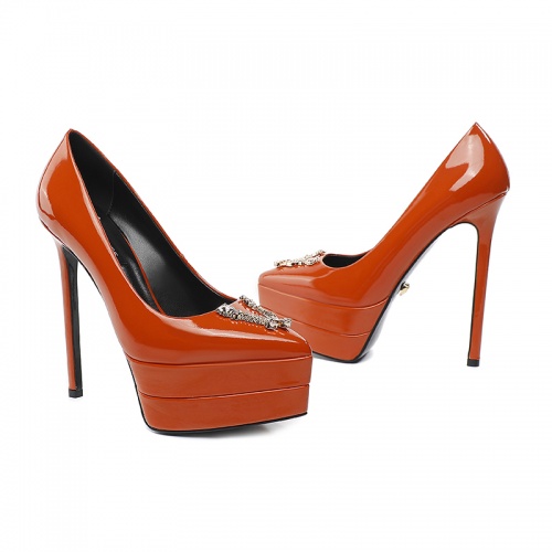 Replica Versace High-Heeled Shoes For Women #970577 $125.00 USD for Wholesale