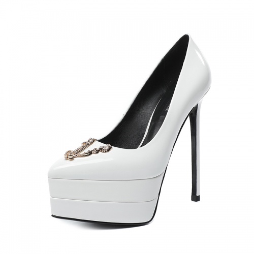 Replica Versace High-Heeled Shoes For Women #970585 $125.00 USD for Wholesale