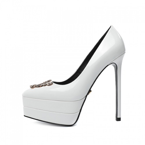 Replica Versace High-Heeled Shoes For Women #970585 $125.00 USD for Wholesale