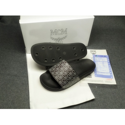 Replica MCM Slippers For Men #970600 $39.00 USD for Wholesale