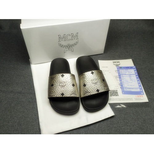 MCM Slippers For Women #970603 $39.00 USD, Wholesale Replica MCM Slippers