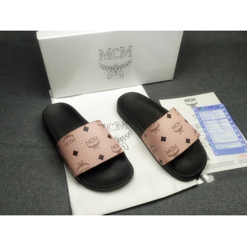 Replica MCM Slippers For Women #970609 $39.00 USD for Wholesale