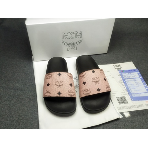 MCM Slippers For Men #970610 $39.00 USD, Wholesale Replica MCM Slippers