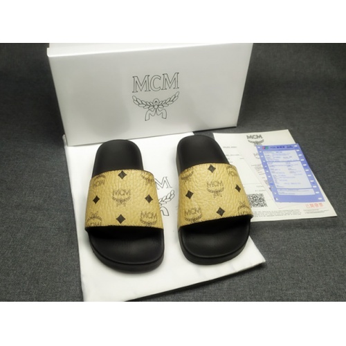 MCM Slippers For Women #970612 $39.00 USD, Wholesale Replica MCM Slippers