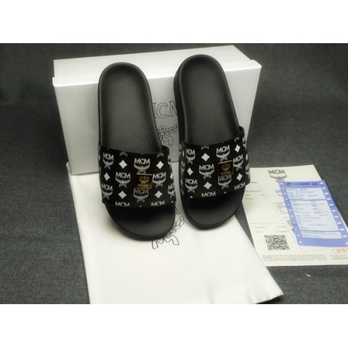 Replica MCM Slippers For Men #970617 $39.00 USD for Wholesale