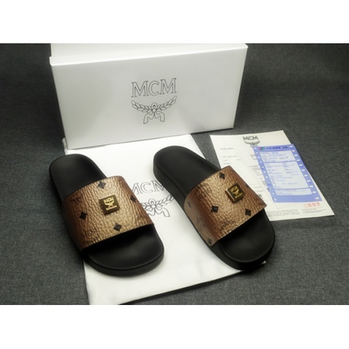 Replica MCM Slippers For Women #970625 $39.00 USD for Wholesale