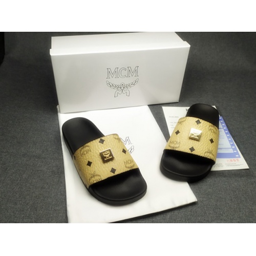 Replica MCM Slippers For Women #970629 $39.00 USD for Wholesale
