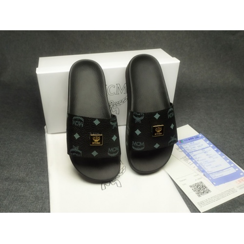 Replica MCM Slippers For Men #970636 $39.00 USD for Wholesale