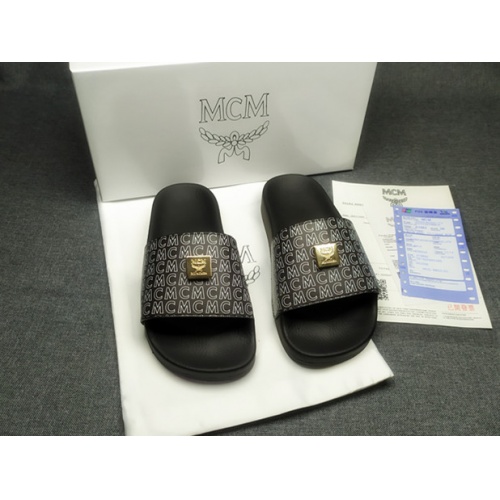 MCM Slippers For Women #970639 $39.00 USD, Wholesale Replica MCM Slippers