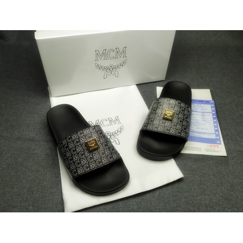 Replica MCM Slippers For Women #970639 $39.00 USD for Wholesale