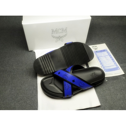 Replica MCM Slippers For Men #970646 $42.00 USD for Wholesale